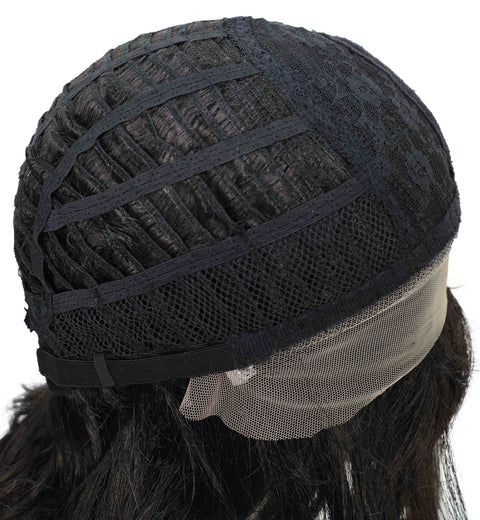 Ginna Mid-Length Wavy 13.5 inch Wig Natural-Looking Waves with Defined Center Part