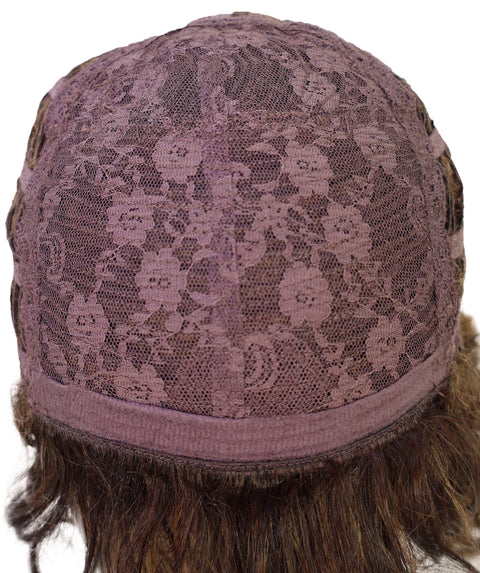 Esela Shoulder-Length Soft Flowing Waves with Natural Volume Human Hair Blend Wig