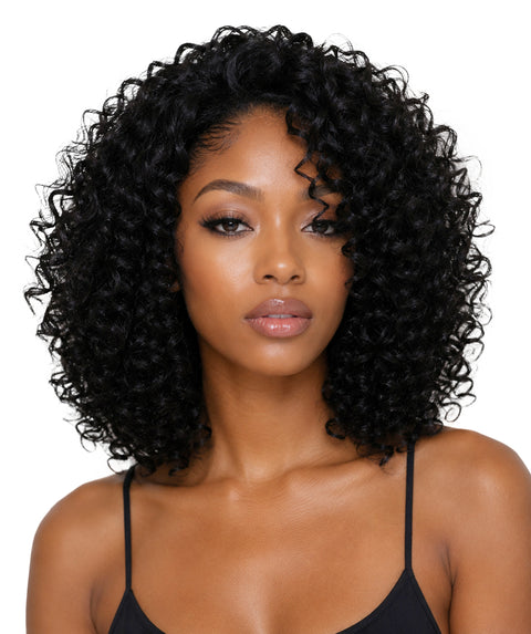 Lyon Natural Look, Full Volume & Easy Styling Shoulder-Length Curly 14" Full Wig for Women