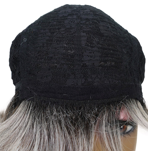 Pia Human Hair Blend Short Wavy Wig Effortless Waves with Soft Layers