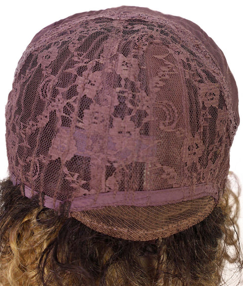 Ebonee Curly Bob Wig Collar-Length Curls and Hand-Braided Box Braids