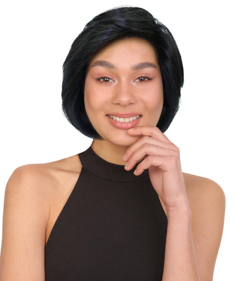Kettcia Sleek Layered Cut with Face-Framing Style Straight Short Bob Wig
