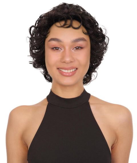 VALERIE 9.5" Short Natural Volume Curly Synthetic Wig