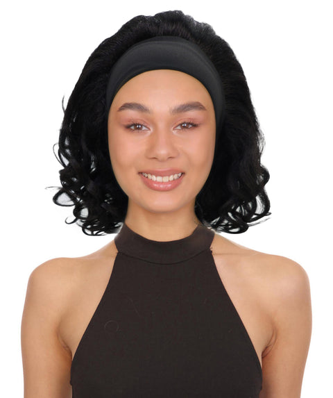 Kailana Shoulder-Length 13 Inch Curly Headband Half Wig for Women