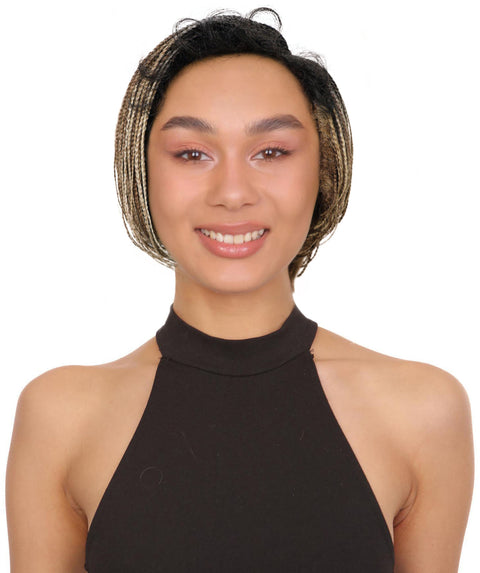 Rylan Short Side-Parted Elegant 9 Inch Cornrow Style Braided Wig for Women