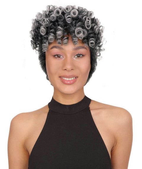 Zala Natural Bounce, Voluminous Texture, 9" Short Curly full Wig for Women