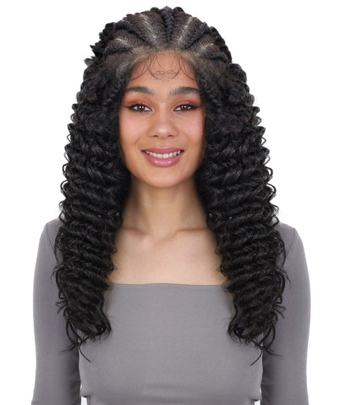 Leilani Lace Front Braided Curly Wig