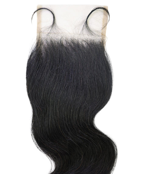 Tariro 4x4 Lace Closure Wavy 12" Natural Color 100% Human Hair Extensions