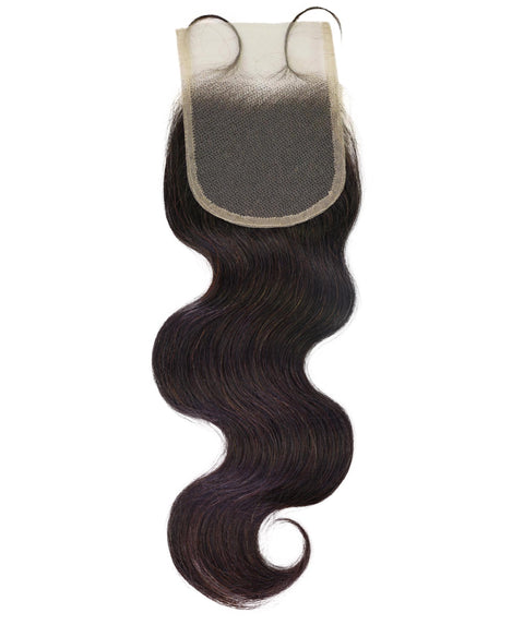 Tariro 4x4 Lace Closure Wavy 12" Natural Color 100% Human Hair Extensions