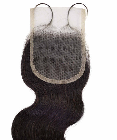 Tariro 4x4 Lace Closure Wavy 12" Natural Color 100% Human Hair Extensions