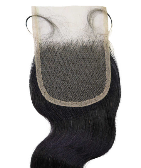 Tariro 4x4 Lace Closure Wavy 12" Natural Color 100% Human Hair Extensions