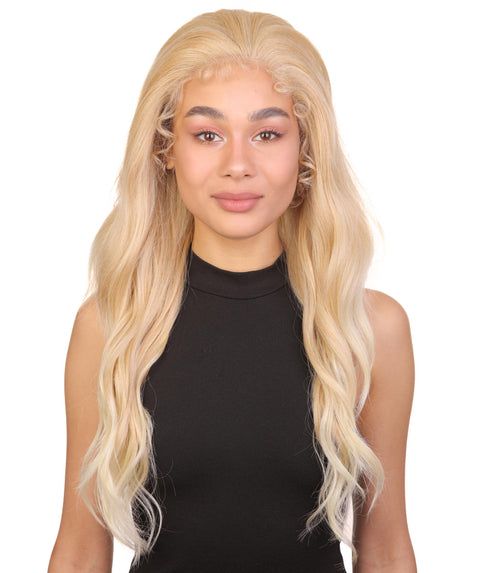 Willow Light Blonde and Gray Blend Glamour Lace Wig