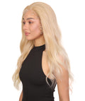 Willow Light Blonde and Gray Blend Glamour Lace Wig