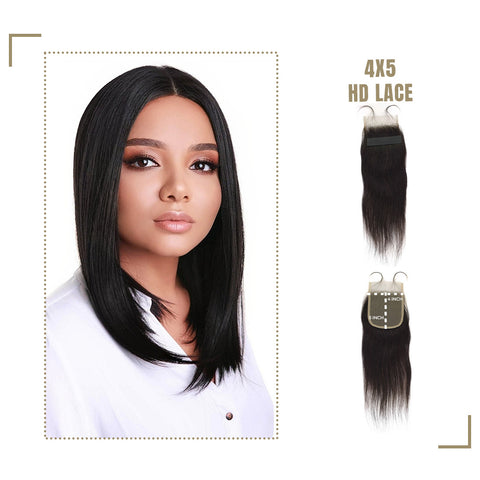 Zadie 4X5" HD Lace Closure Multiple Length Options