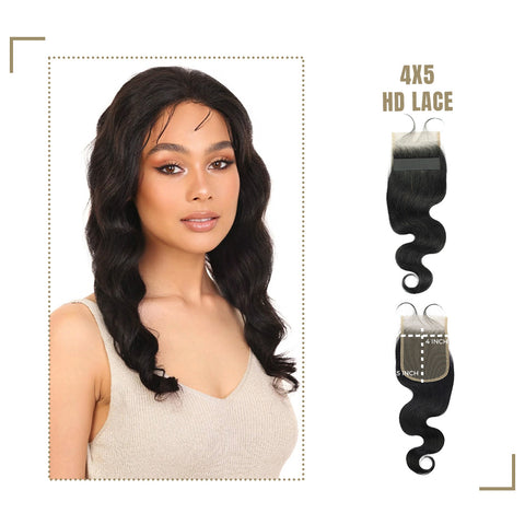 Alle 4X5" HD Lace Closure 14 Inch