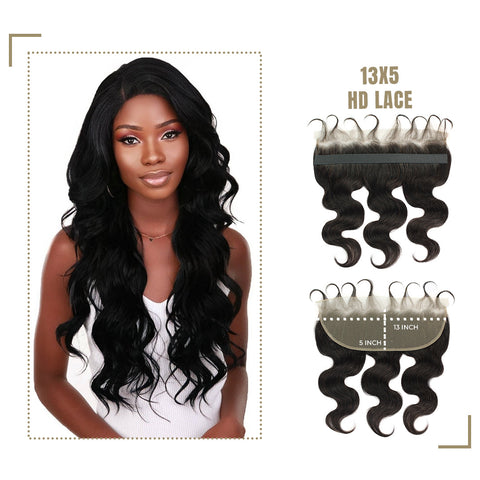 Lina 13X5" HD Lace Closure 12 & 14 Inch