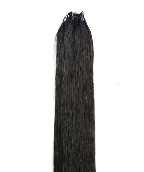 LUXLUXE Knotless Silk Straight Crochet Human Hair Extensions - Natural Black 14" 40g 16" 45g & 18" 50g Pre Separated 40 Strands Feather hairpiece for Women