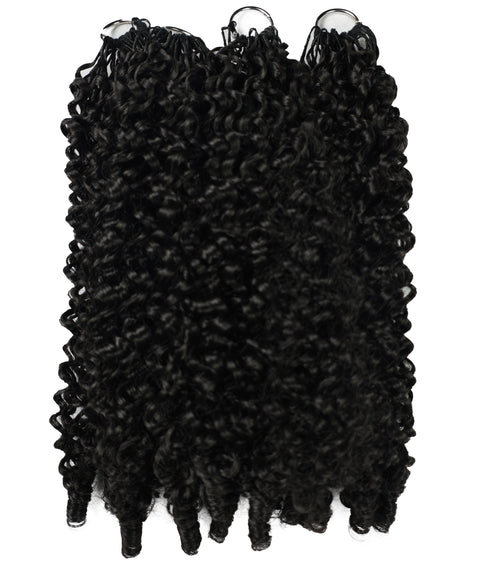 LUXLUXE Burmese Synthetic Crochet Hair Extensions – 14" 78g, 18" 100g, 22" 120g Pre Separated 100 Strands Feather Hairpiece for Soft Curly Protective Styles