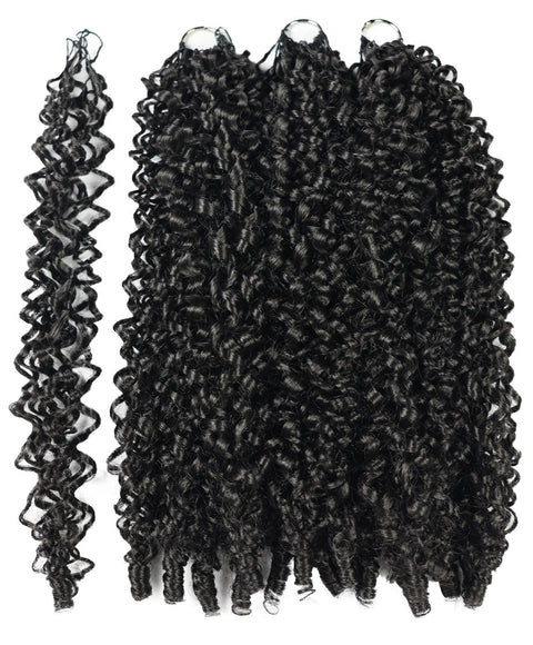 LUXLUXE Burmese Synthetic Crochet Hair Extensions – 14" 78g, 18" 100g, 22" 120g Pre Separated 100 Strands Feather Hairpiece for Soft Curly Protective Styles