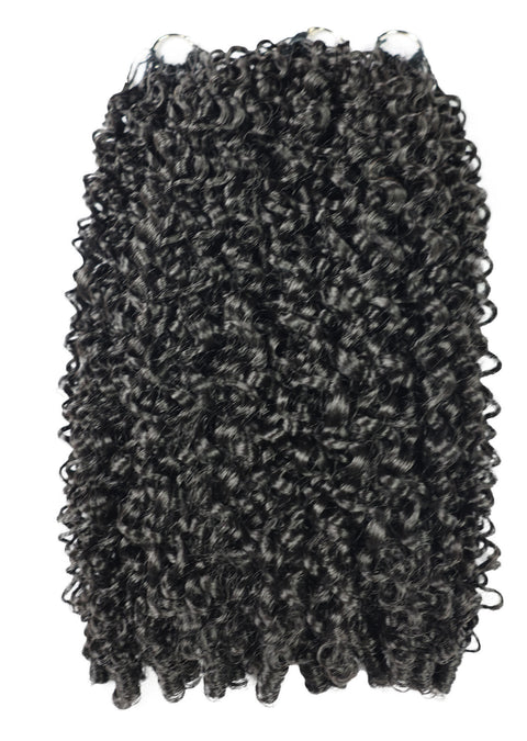 LUXLUXE Burmese Synthetic Crochet Hair Extensions – 14" 78g, 18" 100g, 22" 120g Pre Separated 100 Strands Feather Hairpiece for Soft Curly Protective Styles