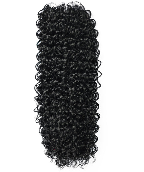 LUXLUXE Dominican Synthetic Crochet Hair Extensions – 14" 78g, 18" 100g, 22" 120g Pre Separated 100 Strands Feather Curly Hairpiece