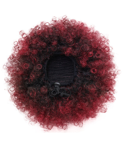 LUXLUXE Pony Afro Kinky Curly Medium and Large Hair Extension – Rounded Style Hairpiece Retro Inspired