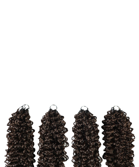 Luxluxe Jerry Curl 18 Inch Pre-Separated Synthetic Feather 110g Crochet Hair Extensions with 100 Strands for Women