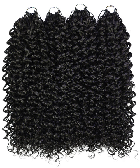 Luxluxe Bohemian 18" Pre-Separated Synthetic Feather 110g Crochet Hair Extensions with 100 Strands for Women