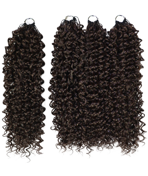 Luxluxe Bohemian 18" Pre-Separated Synthetic Feather 110g Crochet Hair Extensions with 100 Strands for Women