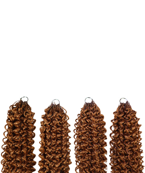 Luxluxe Bohemian 18" Pre-Separated Synthetic Feather 110g Crochet Hair Extensions with 100 Strands for Women