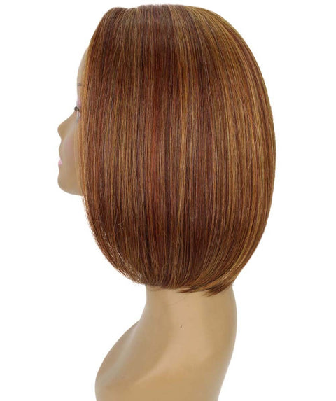 Keda Copper Aubum Blend Classic Bob Lace Wig