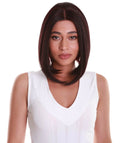 Keda Deep Red Over Medium Red Classic Bob Lace Wig
