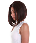 Keda Deep Red Over Medium Red Classic Bob Lace Wig