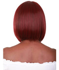 Keda Medium Red Classic Bob Lace Wig