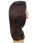 Valona Dark Brown Curved Ends Lace Wig
