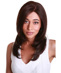 Valona Medium Brown Curved Ends Lace Wig