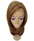 Valona Aubum Brown Blend Curved Ends Lace Wig