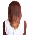 Valona Medium Brown over Blonde Curved Ends Lace Wig