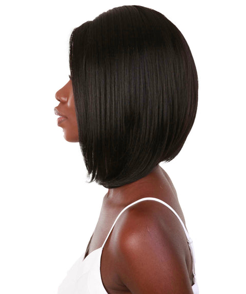 Cerosa Black Long Bob Lace Wig