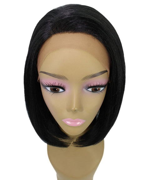 Cerosa Black Long Bob Lace Wig
