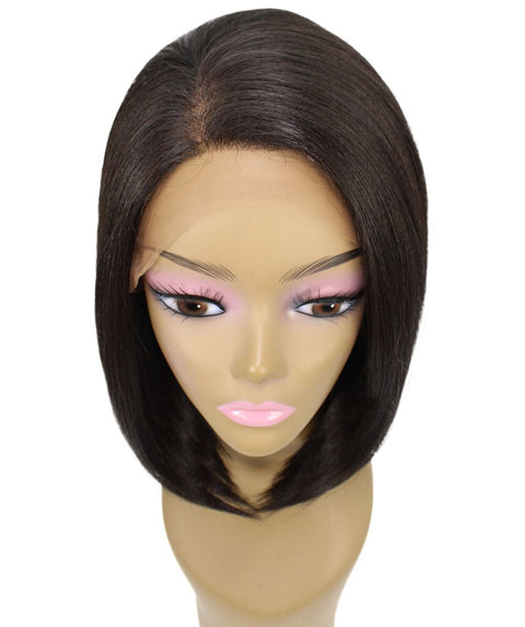 Cerosa Dark Brown Long Bob Lace Wig