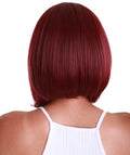 Cerosa Deep Red Long Bob Lace Wig