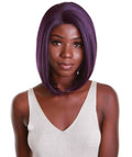 Cerosa Violet Blend Long Bob Lace Wig