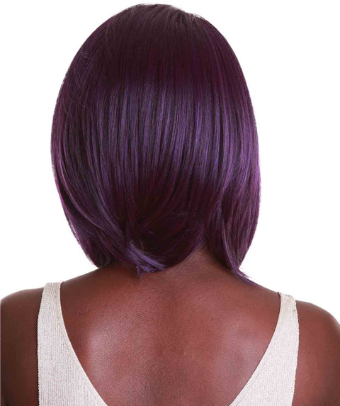 Cerosa Violet Blend Long Bob Lace Wig