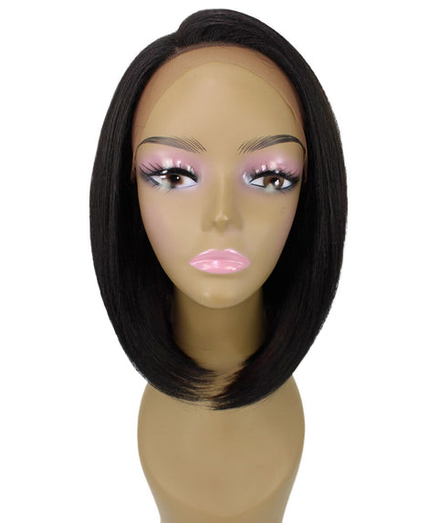 Cerosa Black with Aubum Long Bob Lace Wig