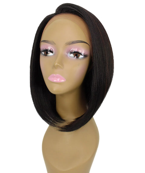 Cerosa Black with Aubum Long Bob Lace Wig