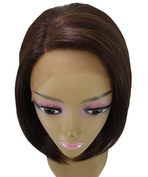 Cerosa Brown with Caramel Long Bob Lace Wig