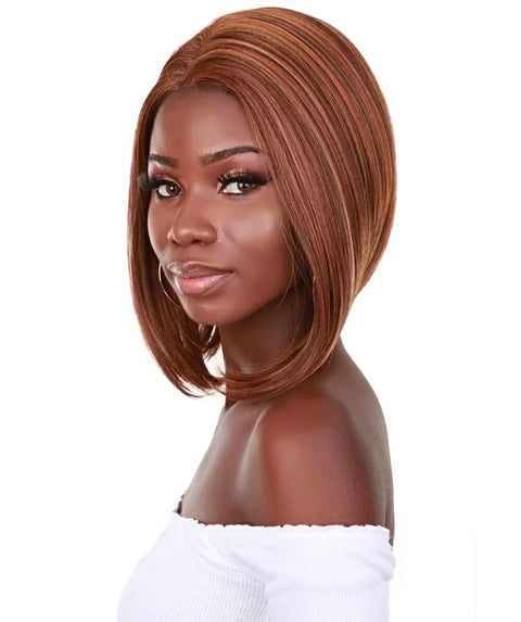 Cerosa Light Brown Blend Long Bob Lace Wig