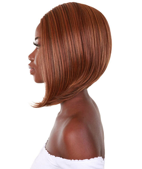 Cerosa Light Brown Blend Long Bob Lace Wig