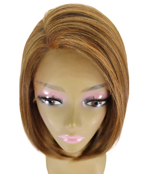 Cerosa Light Brown Blend Long Bob Lace Wig